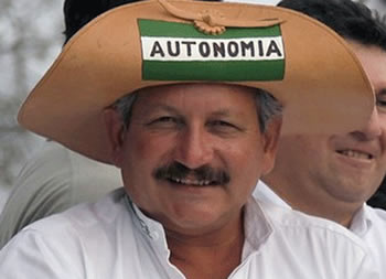 Rubén Costas, prefecto del departamento de Santa Cruz.