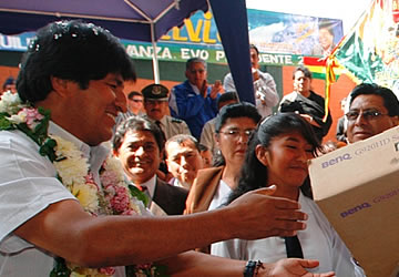 Evo Morales Ayma, presidente boliviano.