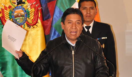 El canciller boliviano David Choquehuanca. (ABI)