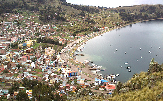 Copacabana vista desde el Calvario