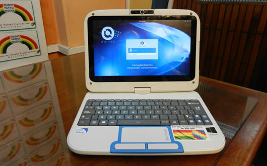 Laptop de la Planta Ensambladora de Equipos Tecnológicos de la Empresa Pública Quipus