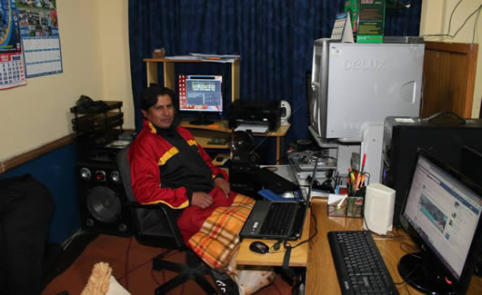 Amilcar Cáceres, encargado de la Dirección de Tecnología Información y Comunicación (DTIC)
