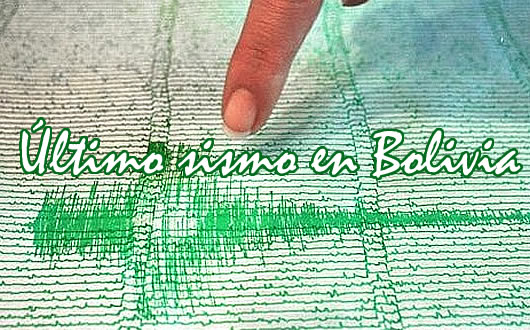 Último sismo en Bolivia (Ilustrativo)