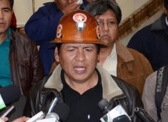 Juan Carlos Trujillo, secretario Ejecutivo de la Central Obrera Boliviana (COB).