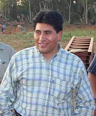 César Cocarico Yana, Gobernador de La Paz Bolivia.