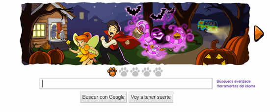 Google también celebra Halloween