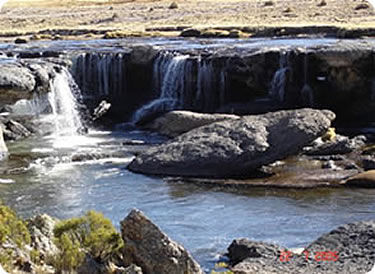 Cauce del río Mauri en Charaña.
