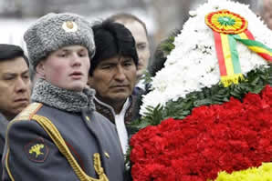 Evo Morales, visita Rusia