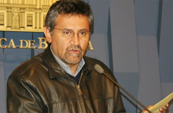 Iván Canelas, portavoz del Gobierno boliviano.