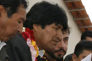 Evo Morales Ayma, candidato del Movimiento Al Socialismo (MAS).