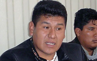 Fidel Surco, presidente de la Coordinadora Nacional para el Cambio CONALCAM.