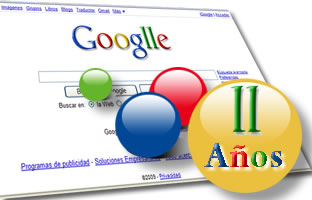 Google celebra sus 11 años de presencia en el mundo (y con un logo especial para este evento).