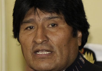 Evo Morales, presidente de Bolivia.