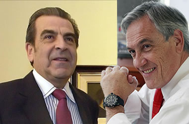 Eduardo Frei  y Sebastián Piñera, candidatos a la presidencia en Chile