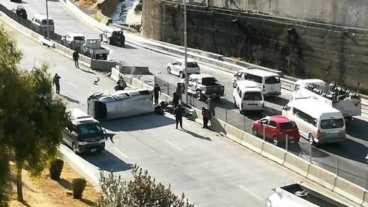 Accidente en la Autopista La Paz-El Alto