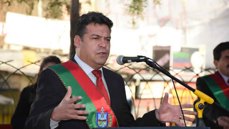 El alcalde de La Paz, Luis Revilla, en un anterior acto. El alcalde de La Paz, Luis Revilla, en un anterior acto.