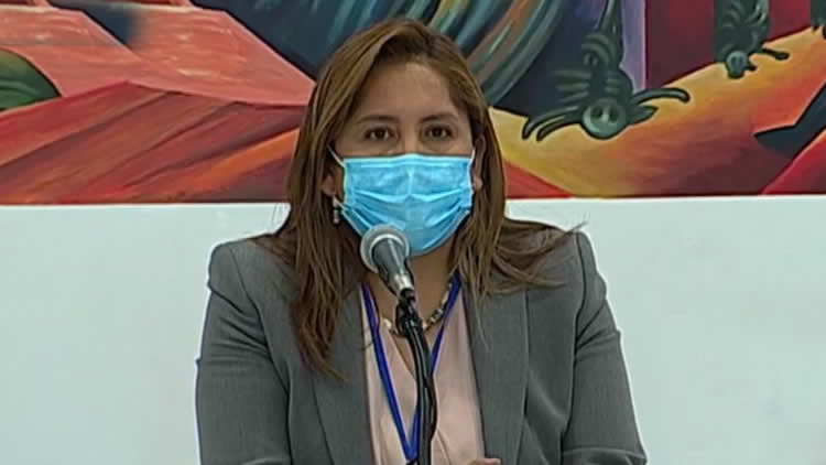La viceministra de Seguros de Salud, Alejandra Hidalgo.