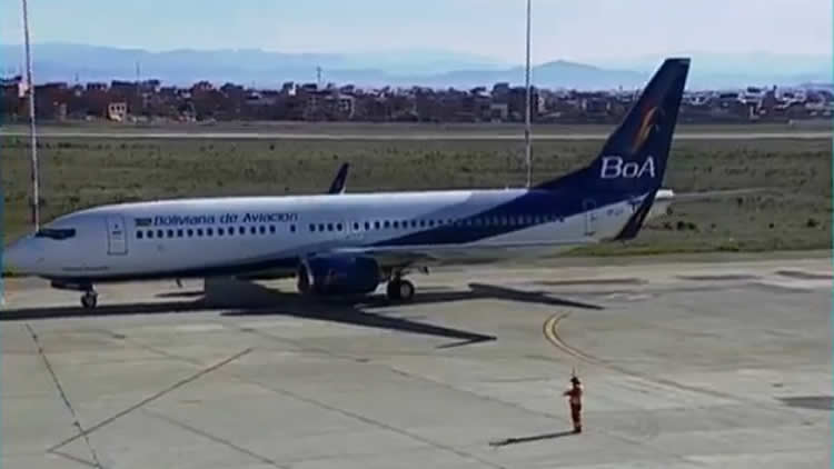 Una aeronave de Boliviana de Aviación (BoA) Una aeronave de Boliviana de Aviación (BoA)