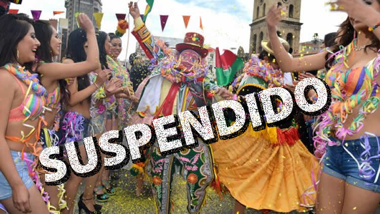 Suspenden Carnaval paceño 2021