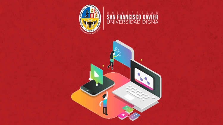 Clases virtuales en la Universidad de San Francisco Xavier.