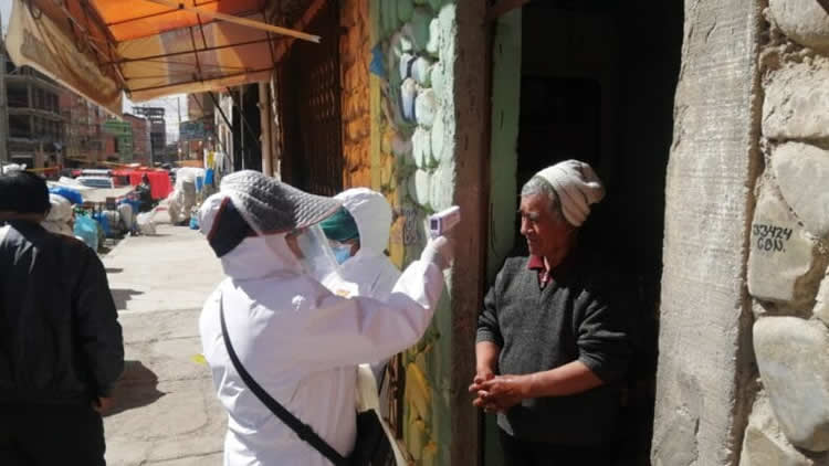 Cordones Sanitarios en la ciudad de El Alto. Cordones Sanitarios en la ciudad de El Alto.