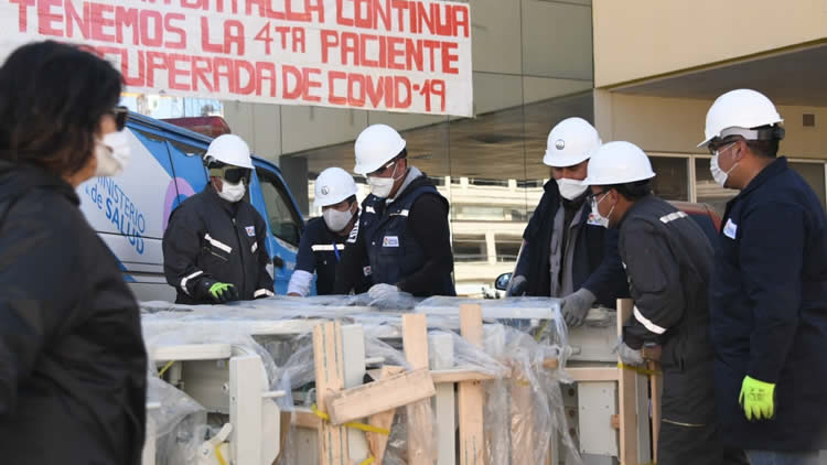 El Alto: Gobierno entrega siete respiradores y otros equipos al Hospital del Norte para fortalecer la lucha contra COVID-19 El Alto: Gobierno entrega siete respiradores y otros equipos al Hospital del Norte para fortalecer la lucha contra COVID-19
