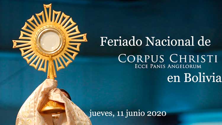 Feriado nacional de Corpus Christi en Bolivia.