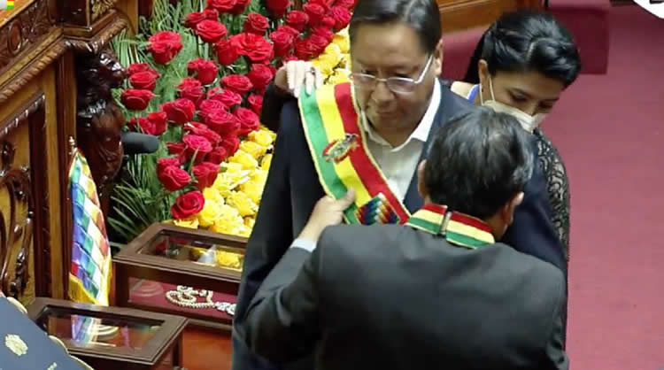 Luis Arce Catacora es investido como Presidente de Bolivia Luis Arce Catacora es investido como Presidente de Bolivia