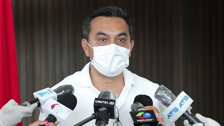 El ministro de la Presidencia, Yerko Núñez,en una conferencia de prensa ofrecida desde la ciudad de Santa Cruz. El ministro de la Presidencia, Yerko Núñez,en una conferencia de prensa ofrecida desde la ciudad de Santa Cruz.