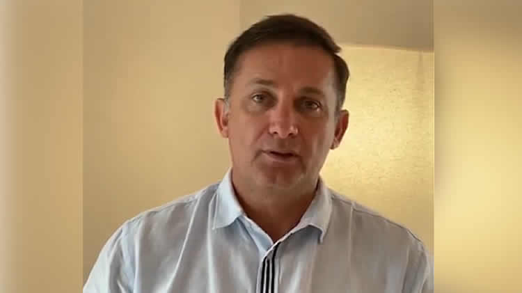 El ministro de Defensa, Fernando López, en un video publicado en las redes sociales. El ministro de Defensa, Fernando López, en un video publicado en las redes sociales.