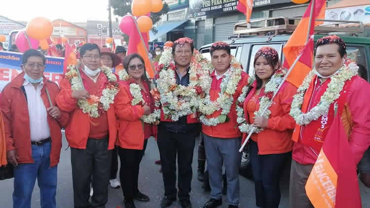 Óscar Huanca Silva, candidato a la Alcaldía de El Alto por la Agrupación Venceremos.
