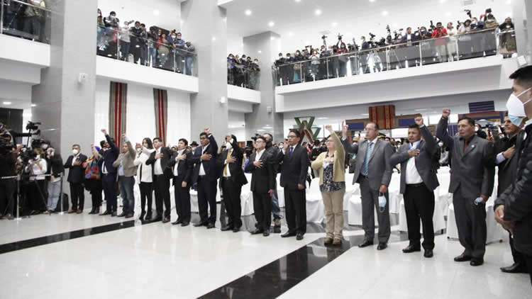 Posesión del gabinete de ministros de Bolivia del presidente Luis Arce Catacora.