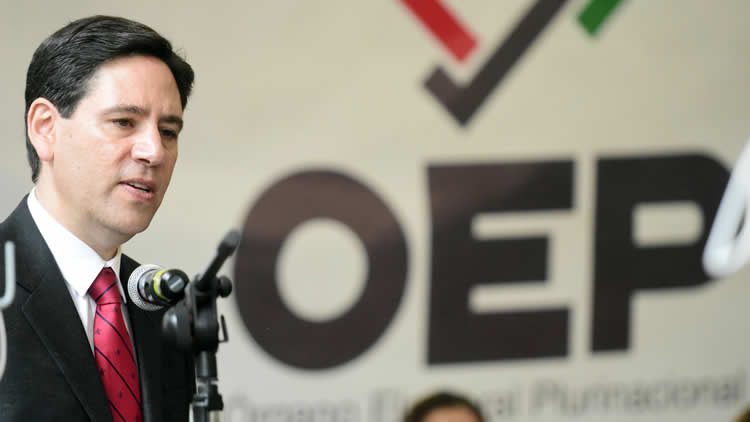 El presidente del Tribunal Supremo Electoral (TSE), Salvador Romero, en conferencia de Prensa El presidente del Tribunal Supremo Electoral (TSE), Salvador Romero, en conferencia de Prensa