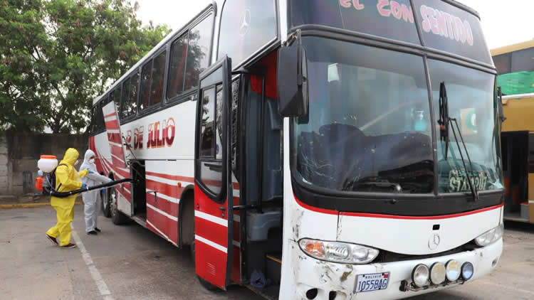 Servicio de transporte terrestre interdepartamental en Bolivia.