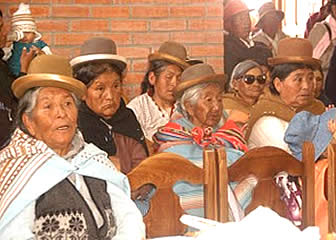 Ancianos de El Alto Bolivia