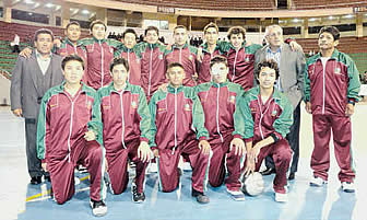 Selección de Básquet de La Paz.