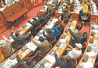 Diputados bolivianos