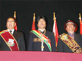 Evo Morales en Oruro