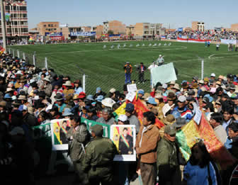 Cancha Maracaná de El Alto en su entrega.