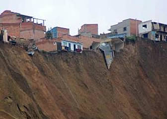 Deslizamiento en La Paz.