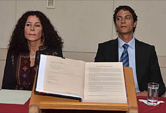Elizabeth Salguero junto a Marcos Bankovic nuevo vicemistro de Turismo.
