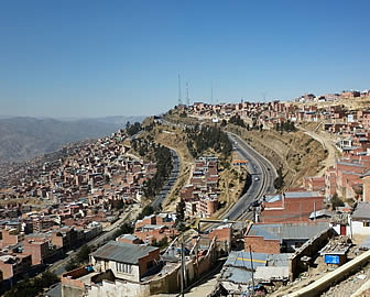Limites entre El Alto y La Paz