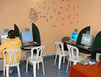 Sala de internet.