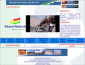 Portal Web de la Aduana nacional