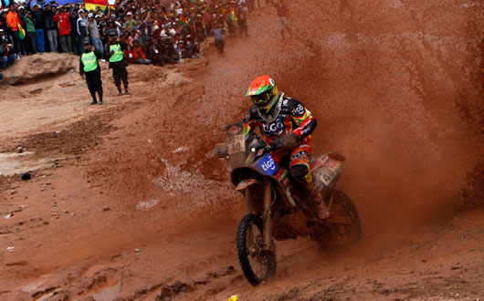 Juan Carlos 'Chavo' Salvatierra, motociclista boliviano.