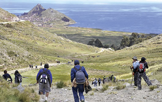 Rumbo al santuario de Copacabana