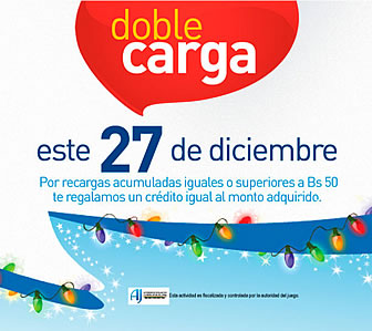 Doble Carga de Entel durante el 27 de diciembre