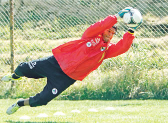 Sergio Galarza, portero de la selección boliviana
