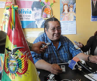 Braulio Rocha, ejecutivo de los Gremiales de El Alto.