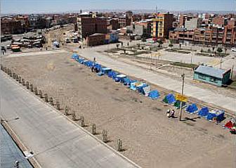 El Alto ofrece lotes de terrenos para los damnificados en La Paz.